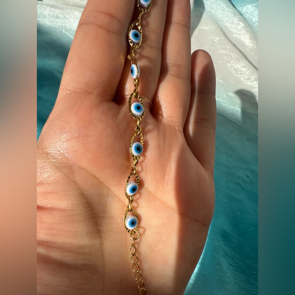 Blue eye Bracelet Evil Eye Stainless Steel Bracelet ✨ - Picture 11 of 13